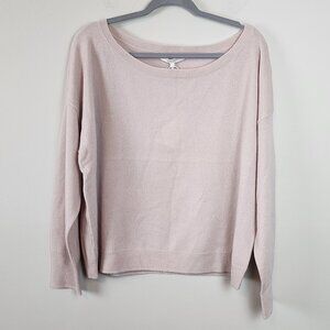 NakedCashmere sz L women  cashmere sweater Sandy / light pink  color